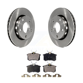 [Rear] 2000-2001 Audi S4 Premium OE Brake Rotors & Ceramic Pads Kit For Max Braking