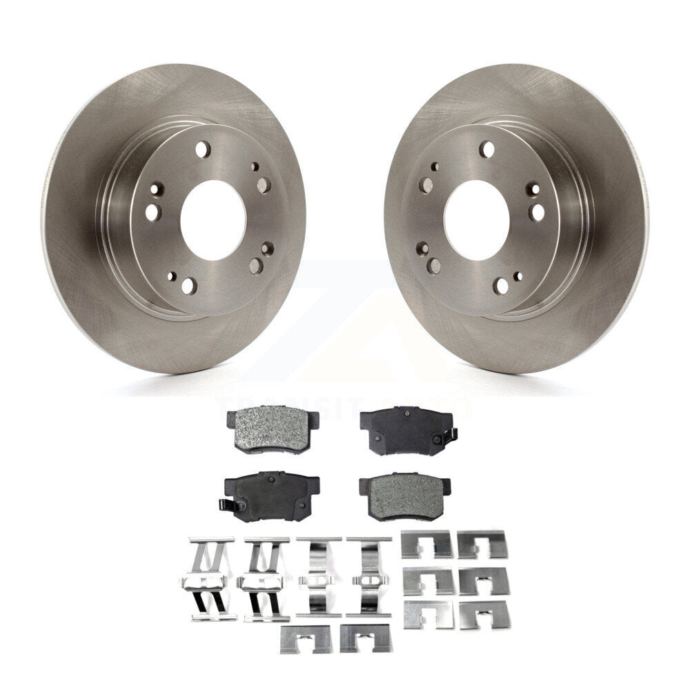 Rear Disc Brake Rotors And Ceramic Pads Kit For Honda Accord Acura TSX