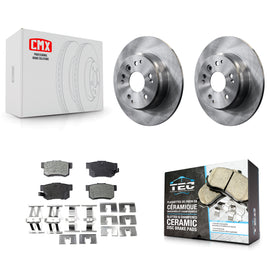 Rear Disc Brake Rotors And Ceramic Pads Kit For Acura TL Honda Element