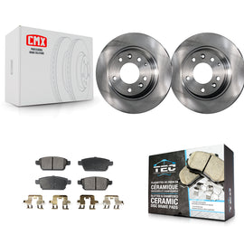 Rear Brake Rotor And Ceramic Pad Kit For Ford Fusion Mazda 6 Lincoln MKZ Mercury