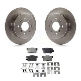Rear Disc Brake Rotors And Ceramic Pads Kit For Honda Civic Acura EL