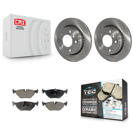 Rear Disc Brake Rotors And Ceramic Pads Kit For BMW 323i 323Ci 328i 320i
