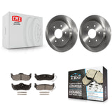 Rear Brake Rotor And Ceramic Pad Kit For Nissan Titan Armada INFINITI QX56 TITAN