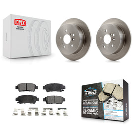 [Rear] 2004-2010 Toyota Sienna Premium OE Brake Rotors & Ceramic Pads Kit For Max Braking