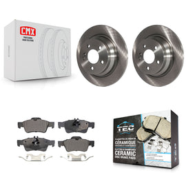 Rear Brake Rotor & Ceramic Pad Kit For Mercedes-Benz E320 E350 E500 E250 E63 AMG