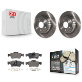 Rear Brake Rotor & Ceramic Pad Kit For Mercedes-Benz E320 E350 E500 E250 E63 AMG