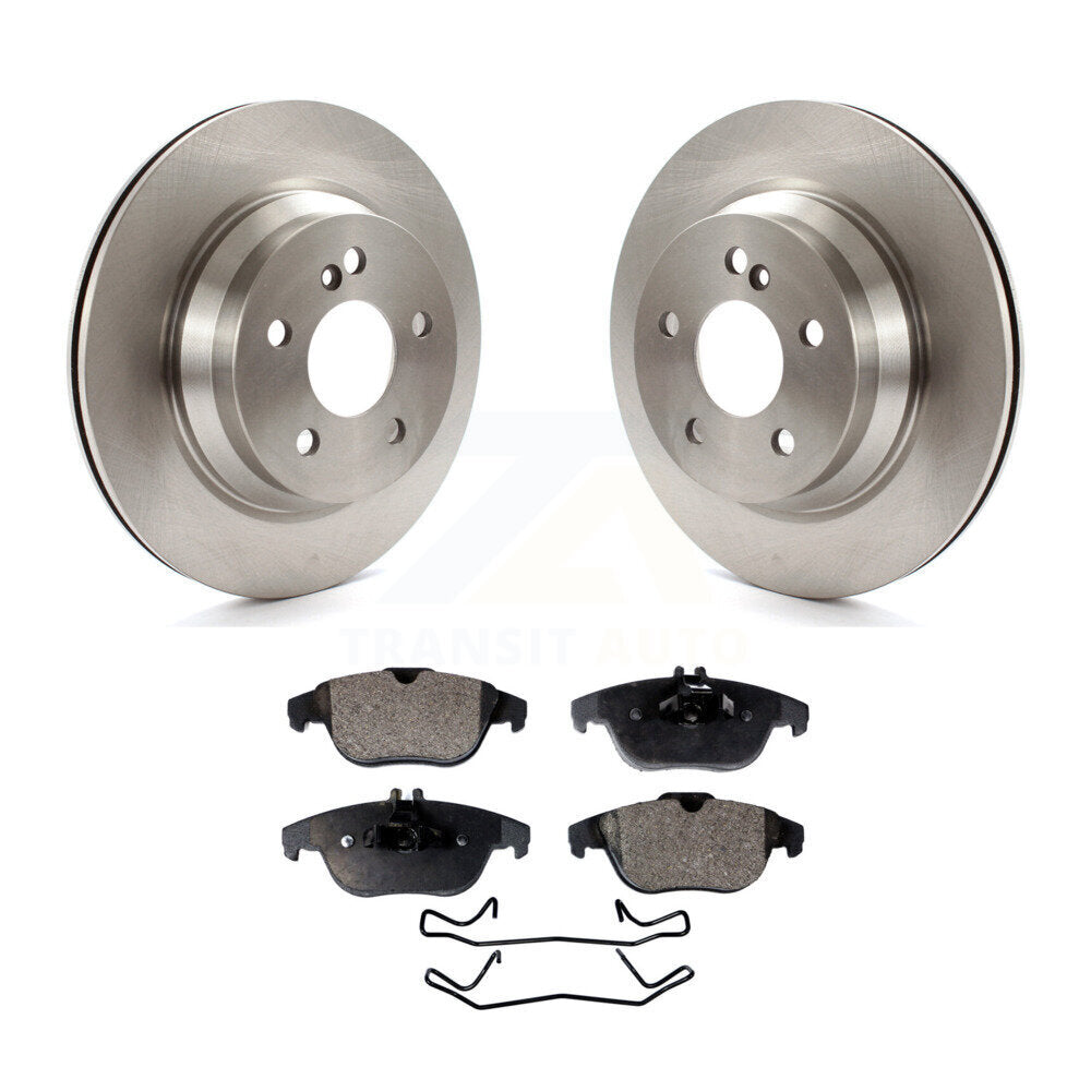 Rear Disc Brake Rotors And Ceramic Pads Kit For Mercedes-Benz GLK350 E350 GLK250