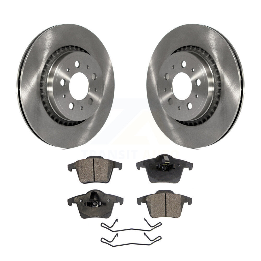 Rear Disc Brake Rotors And Ceramic Pads Kit For 2003-2014 Volvo XC90