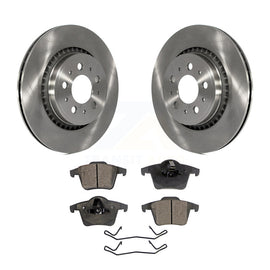 [Rear] 2003-2014 Volvo XC90 Premium OE Brake Rotors & Ceramic Pads Kit For Max Braking