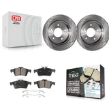 Rear Disc Brake Rotors And Ceramic Pads Kit For Mazda 3 Sport