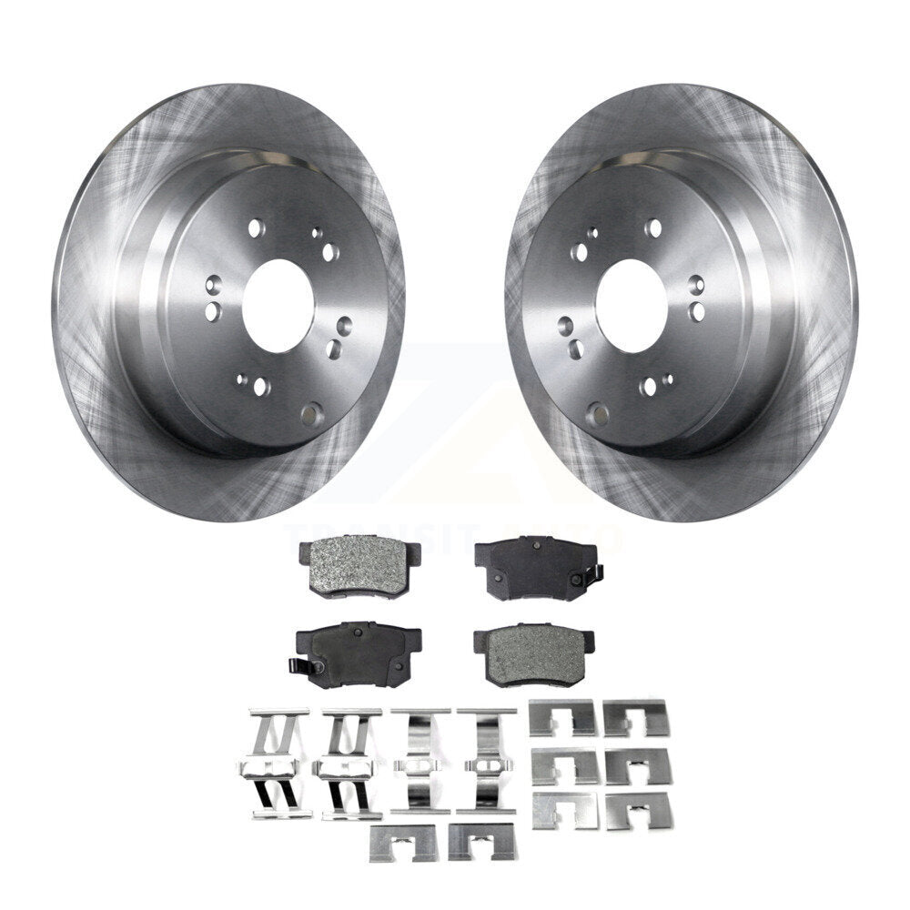 Rear Disc Brake Rotors And Ceramic Pads Kit For Acura RDX