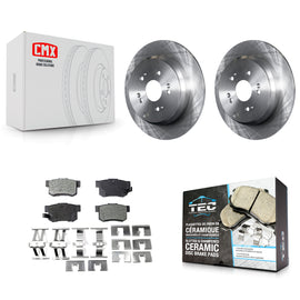 Rear Disc Brake Rotors And Ceramic Pads Kit For Acura RDX