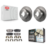 [Rear] 2003-2006 Kia Sorento Premium OE Brake Rotors & Ceramic Pads Kit For Max Braking