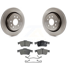 Load image into Gallery viewer, Rear Disc Brake Rotors Ceramic Pad Kit For 2003 Saab 9-3 Sedan With Vented Rotor