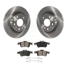 Charger l&#39;image dans la galerie, Rear Disc Brake Rotors And Ceramic Pads Kit For Saab 9-3 9-3X With Solid Rotor