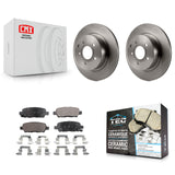 Rear Brake Rotor Ceramic Pad Kit For Nissan INFINITI Maxima G37 G35 M35 370Z G25