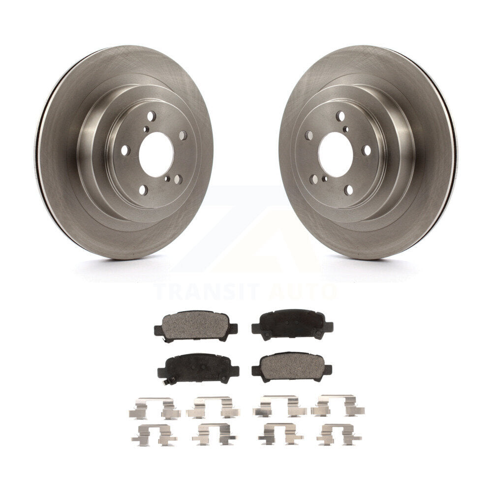 Rear Disc Brake Rotors And Ceramic Pads Kit For Subaru Legacy