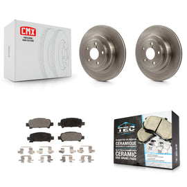 Rear Disc Brake Rotors And Ceramic Pads Kit For Subaru Legacy