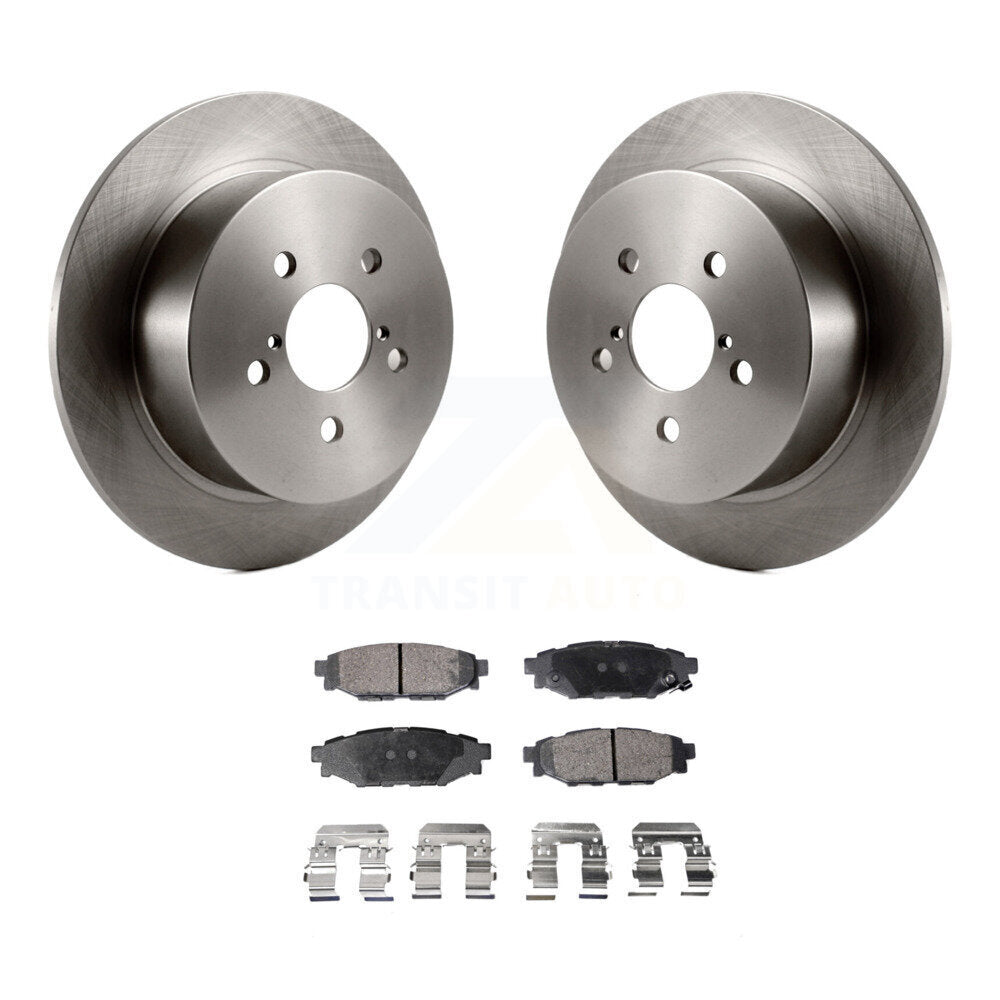 Rear Disc Brake Rotors And Ceramic Pads Kit For Subaru Outback Legacy