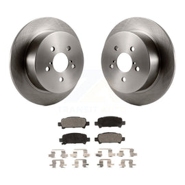 Rear Brake Rotor Ceramic Pad Kit For 08-09 Subaru Legacy With 17