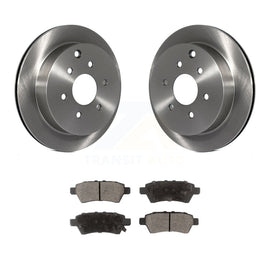 [Rear] 2006-2007 Nissan Xterra Premium OE Brake Rotors & Ceramic Pads Kit For Max Braking