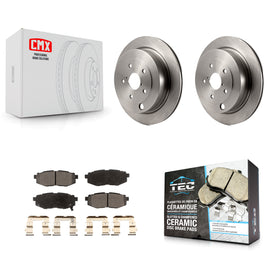 Rear Disc Brake Rotors And Ceramic Pads Kit For Subaru Tribeca B9