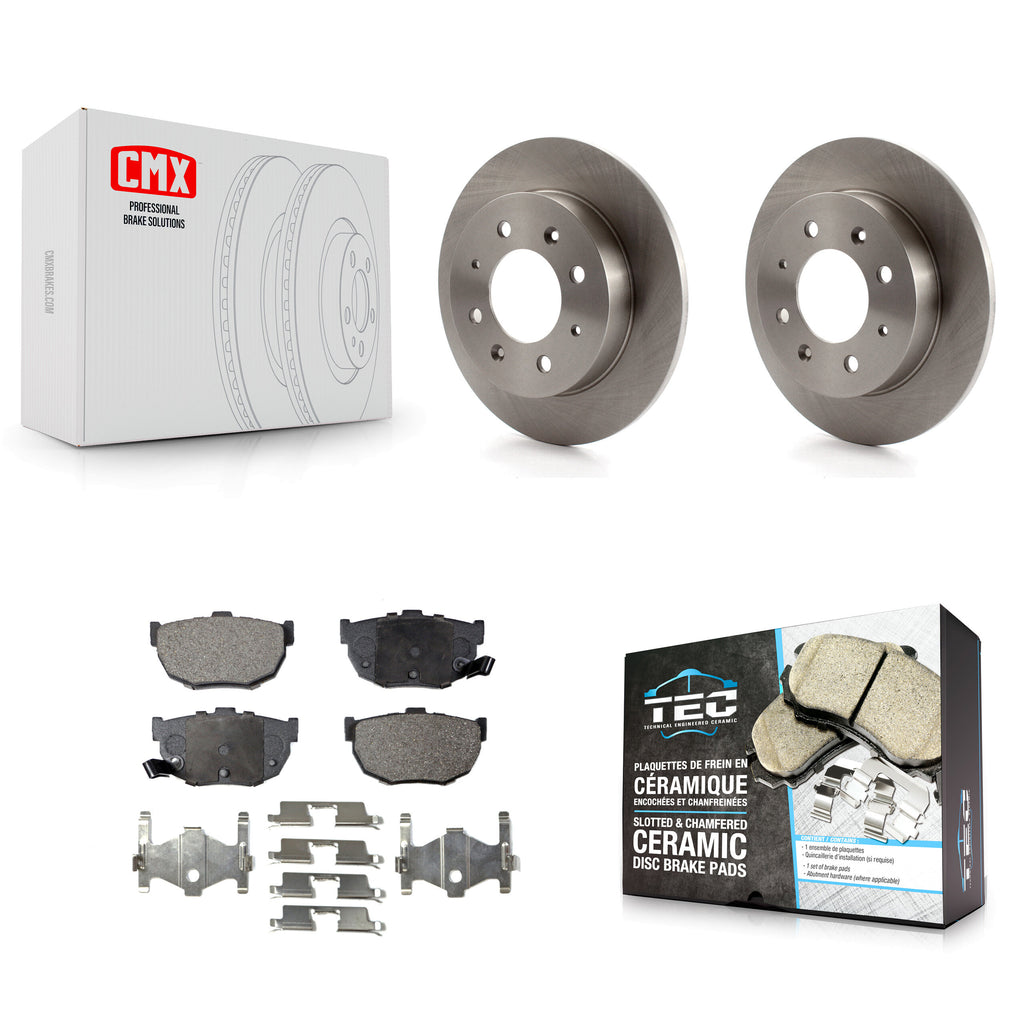 Rear Disc Brake Rotors And Ceramic Pads Kit For Kia Spectra Spectra5