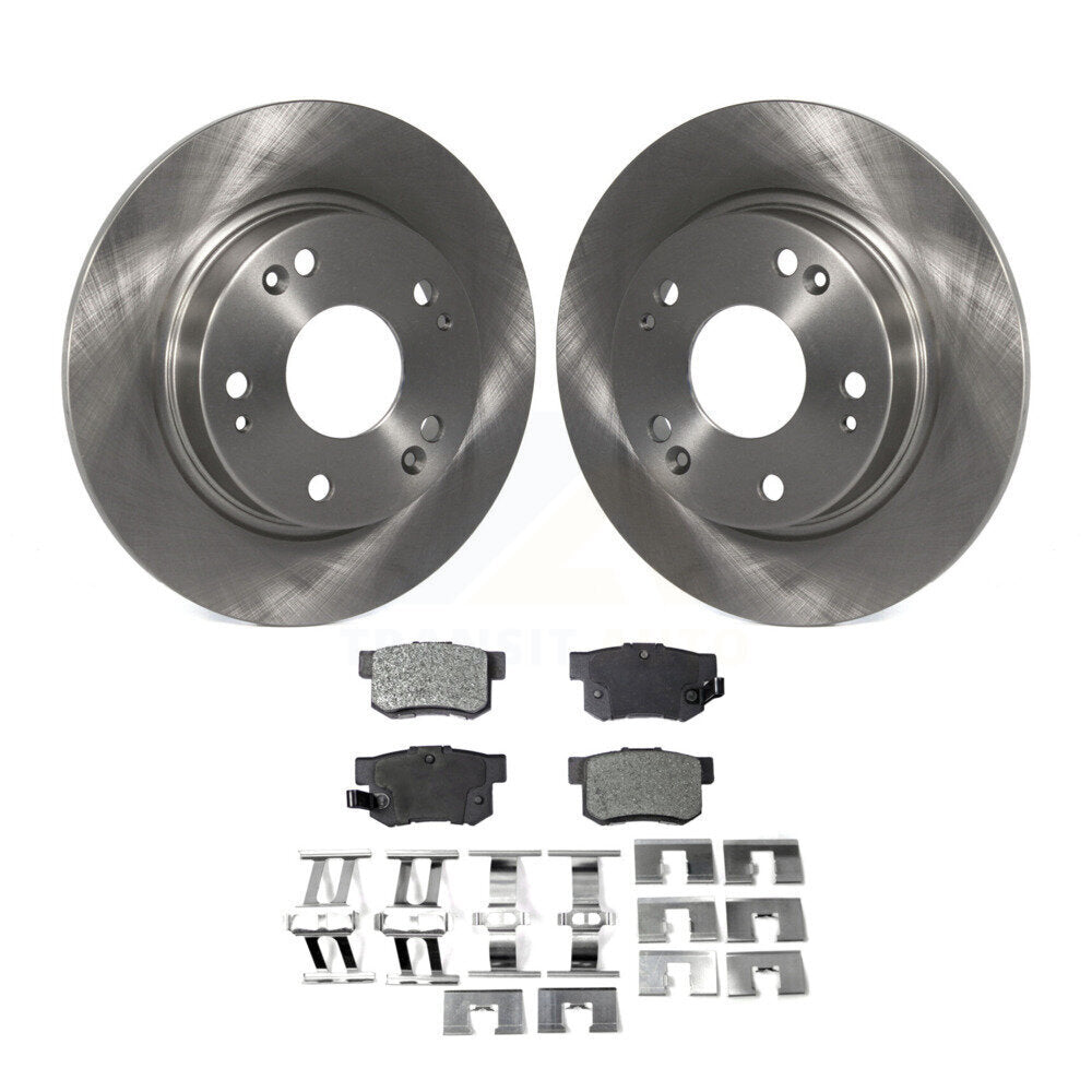 Rear Disc Brake Rotors And Ceramic Pads Kit For Honda Civic Acura ILX CSX