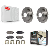 Rear Disc Brake Rotors And Ceramic Pads Kit For 2007-2009 Kia Amanti