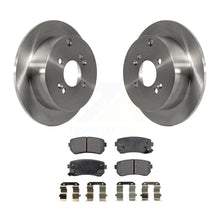 Charger l&#39;image dans la galerie, Rear Disc Brake Rotors Ceramic Pad Kit For 2006-2010 Hyundai Accent Kia Rio Rio5