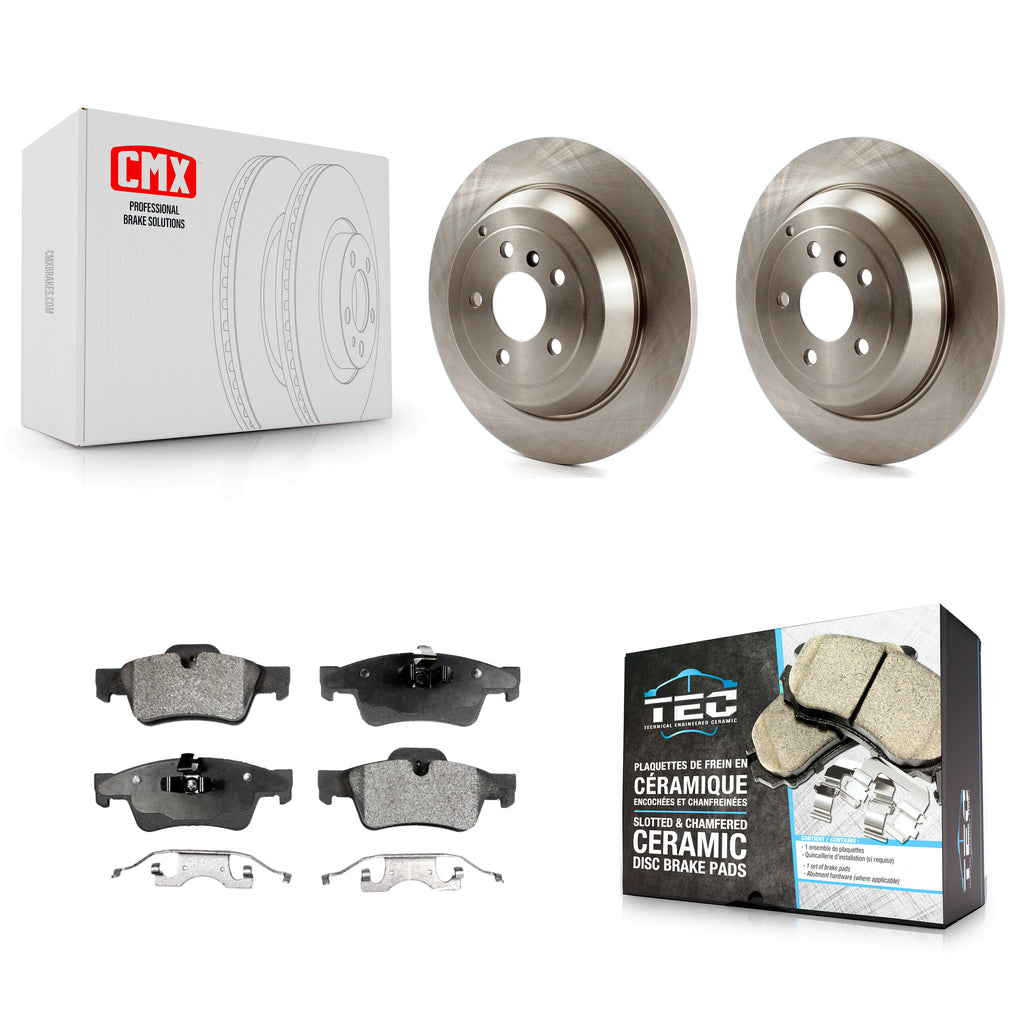 Rear Brake Rotor & Ceramic Pad Kit For Mercedes-Benz ML350 R350 ML500 ML320 R500