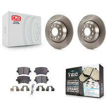 Charger l'image dans la galerie, Rear Brake Rotor &amp; Ceramic Pad Kit For Audi A6 Quattro With 302mm Diameter