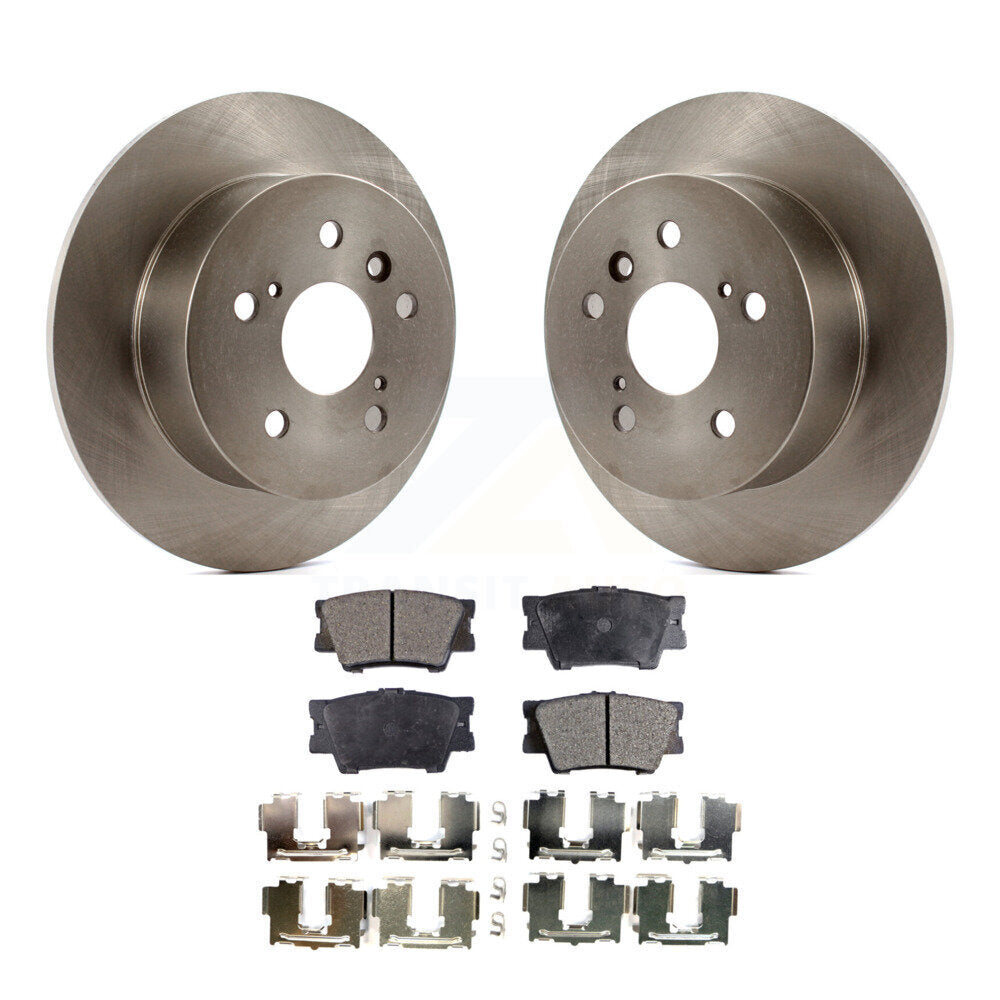 Rear Disc Brake Rotors And Ceramic Pads Kit For Toyota Camry Lexus ES350 Avalon