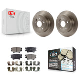 Rear Disc Brake Rotors And Ceramic Pads Kit For Toyota Camry Lexus ES350 Avalon