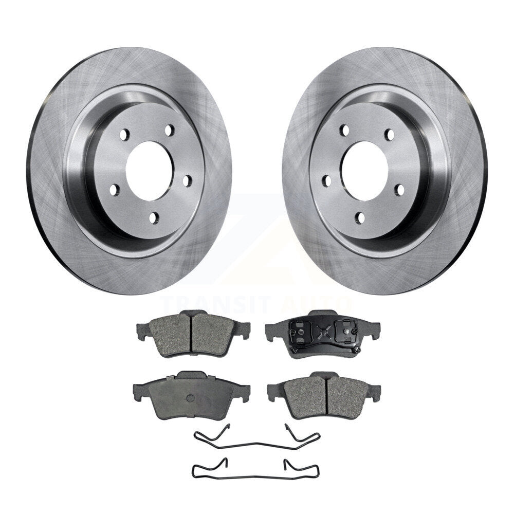 Rear Disc Brake Rotors And Ceramic Pads Kit For 2006 Mazda 5 To 02 06