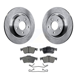 [Rear] 2006 Mazda 5 To 02 06 Premium OE Brake Rotors & Ceramic Pads Kit For Max Braking