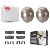 [Rear] 2007-2009 Hyundai Santa Fe Premium OE Brake Rotors & Ceramic Pads Kit For Max Braking