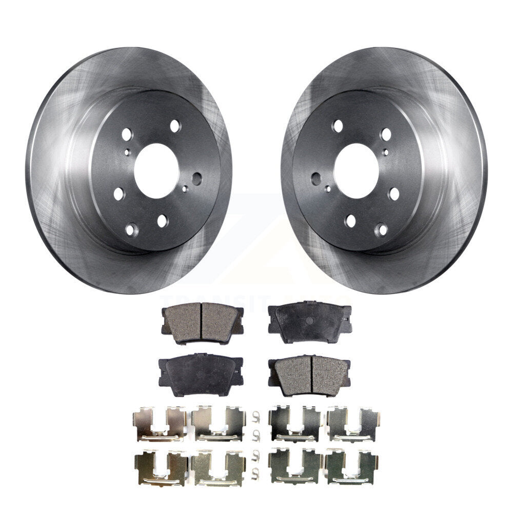 Rear Disc Brake Rotors And Ceramic Pads Kit For Toyota RAV4 Lexus HS250h