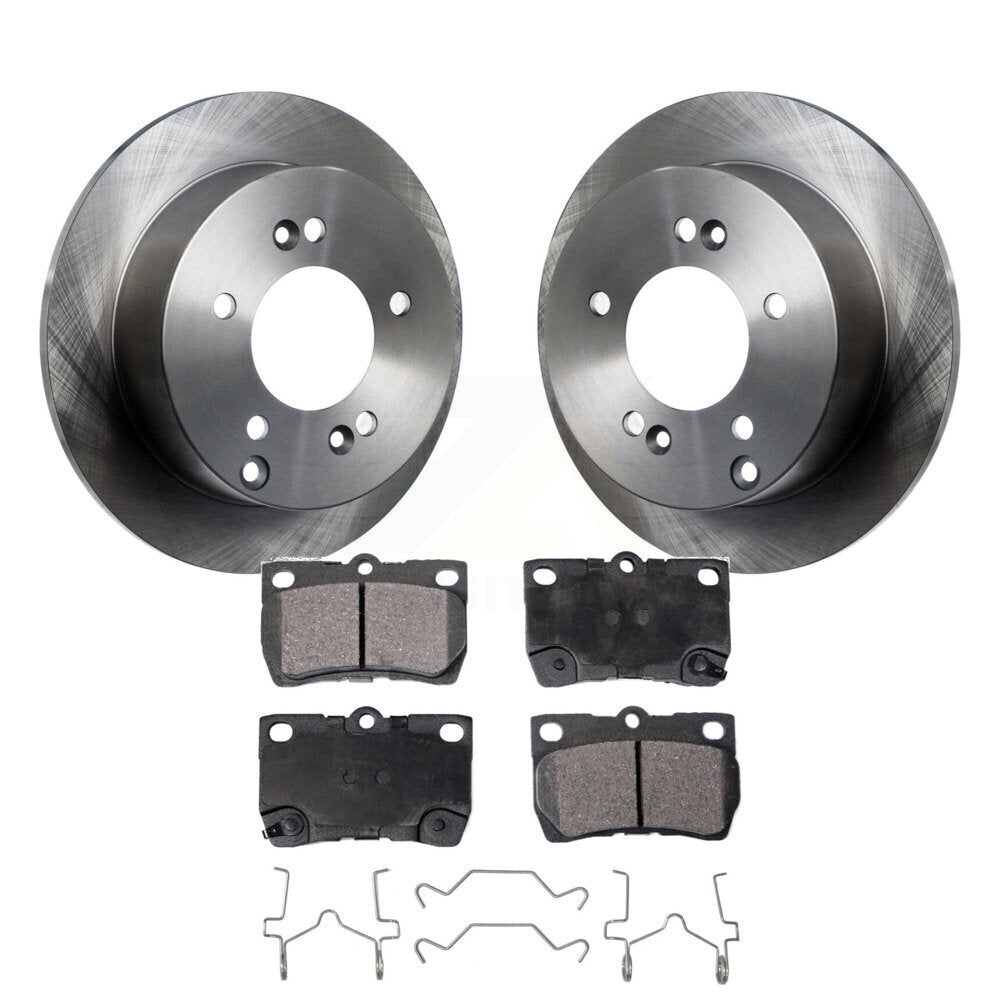 Rear Disc Brake Rotors And Ceramic Pads Kit For Lexus IS250