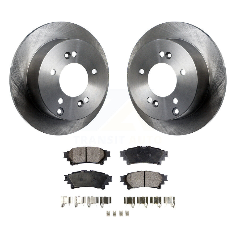 Rear Disc Brake Rotors And Ceramic Pads Kit For Lexus IS250