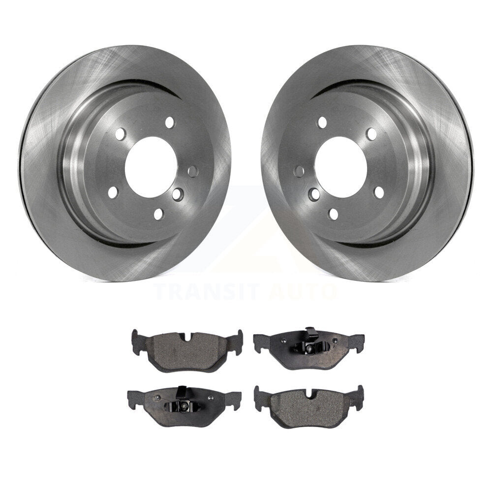 Rear Disc Brake Rotors And Ceramic Pads Kit For BMW 328i xDrive X1 328xi 325xi