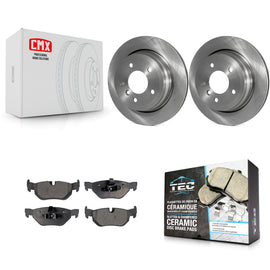Rear Disc Brake Rotors And Ceramic Pads Kit For BMW 328i xDrive X1 328xi 325xi