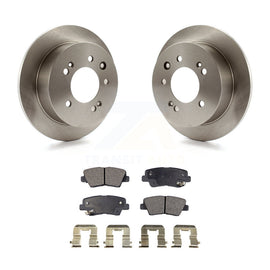 [Rear] 2010 Hyundai Elantra Sedan From 03 23 10 Premium OE Brake Rotors & Ceramic Pads Kit For Max Braking