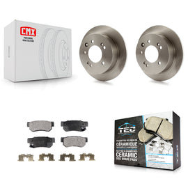 Rear Disc Brake Rotors And Ceramic Pads Kit For Hyundai Elantra
