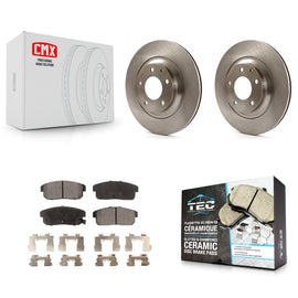 [Rear] 2004-2011 Mazda RX-8 Premium OE Brake Rotors & Ceramic Pads Kit For Max Braking