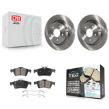 Rear Disc Brake Rotors And Ceramic Pads Kit For Volvo S40 C70 C30 V50