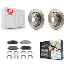 Charger l'image dans la galerie, Rear Disc Brake Rotors And Ceramic Pads Kit For INFINITI G37 G35 Q60