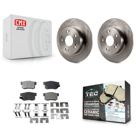 Rear Disc Brake Rotors And Ceramic Pads Kit For Honda Accord Acura ILX
