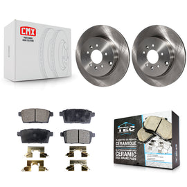 [Rear] 2007-2015 Mazda CX-9 Premium OE Brake Rotors & Ceramic Pads Kit For Max Braking