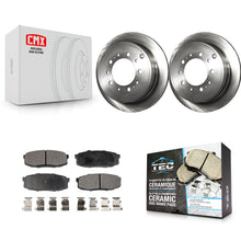 Charger l'image dans la galerie, Rear Disc Brake Rotor Ceramic Pad Kit For Toyota Tundra Sequoia Lexus LX570 Land